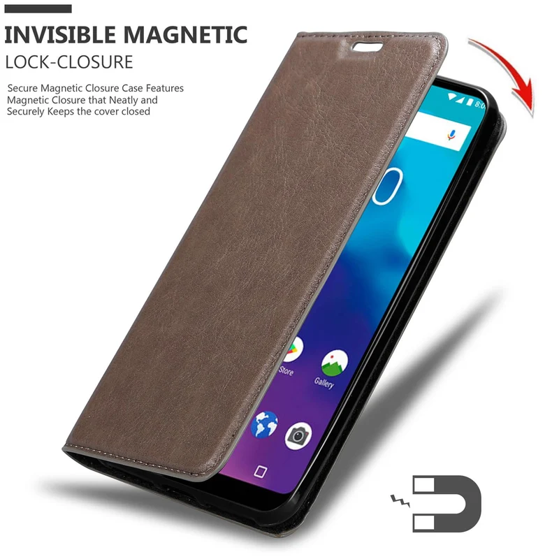 Cadorabo Hülle kompatibel mit ZTE Blade V10 VITA Schutzhülle mit Magnetverschluss, Standfunktion und Kartenfach