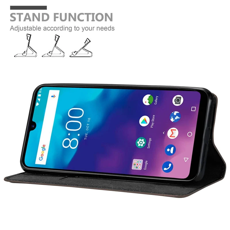 Cadorabo Hülle kompatibel mit ZTE Blade V10 VITA Schutzhülle mit Magnetverschluss, Standfunktion und Kartenfach