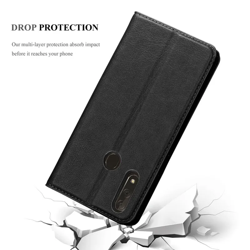 Cadorabo Hülle kompatibel mit ZTE Blade V10 Schutzhülle mit Magnetverschluss, Standfunktion und Kartenfach