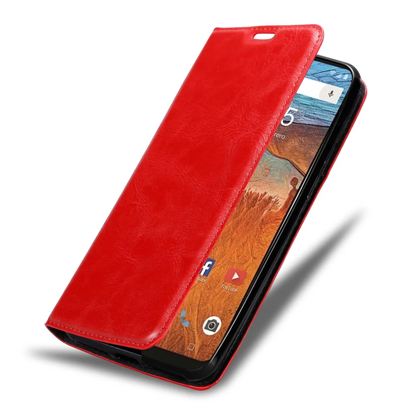 Cadorabo Hülle kompatibel mit ZTE Blade V10 Schutzhülle mit Magnetverschluss, Standfunktion und Kartenfach