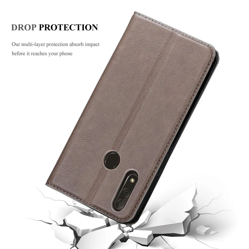 Cadorabo Hülle kompatibel mit ZTE Blade V10 Schutzhülle mit Magnetverschluss, Standfunktion und Kartenfach