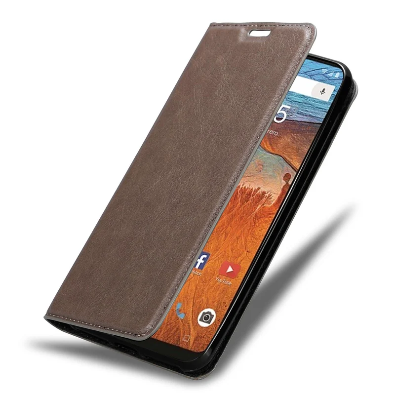 Cadorabo Hülle kompatibel mit ZTE Blade V10 Schutzhülle mit Magnetverschluss, Standfunktion und Kartenfach