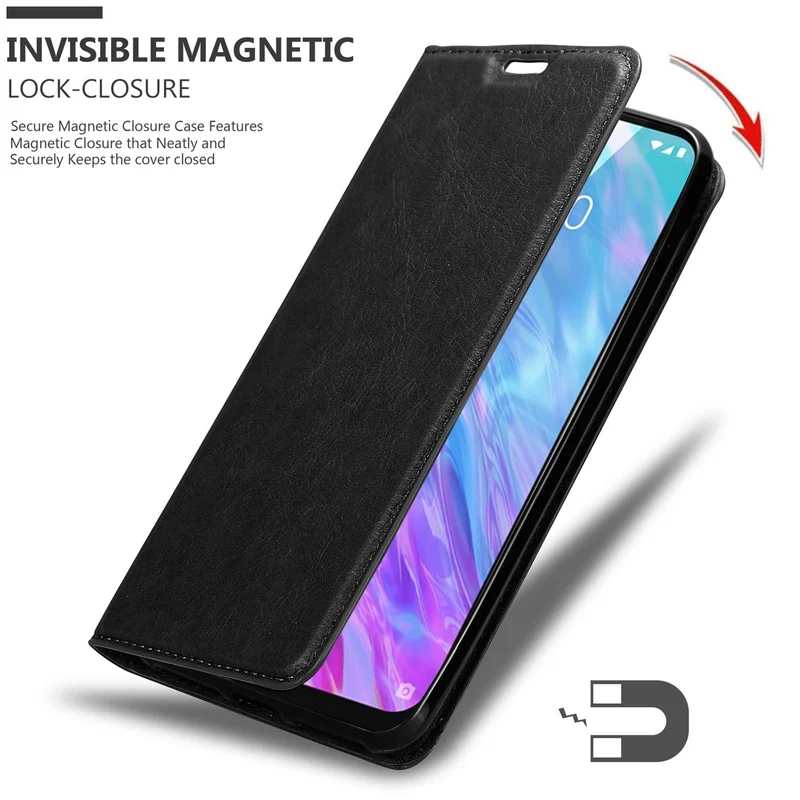 Cadorabo Hülle kompatibel mit ZTE Blade 10 SMART Schutzhülle mit Magnetverschluss, Standfunktion und Kartenfach