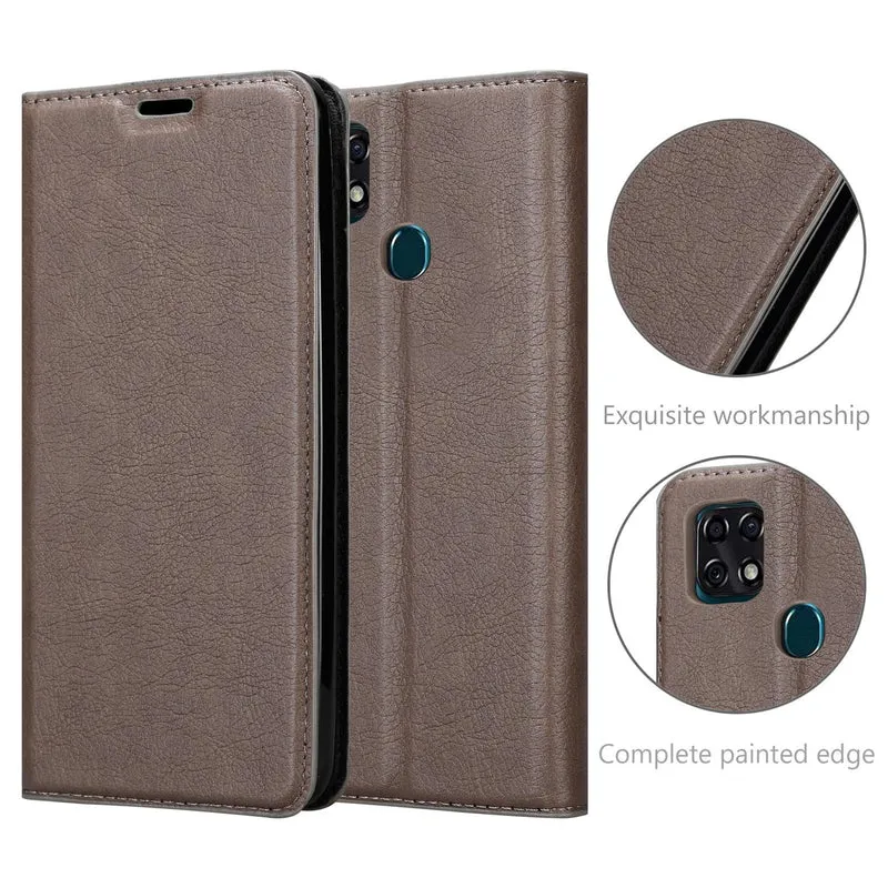 Cadorabo Hülle kompatibel mit ZTE Blade 10 SMART Schutzhülle mit Magnetverschluss, Standfunktion und Kartenfach