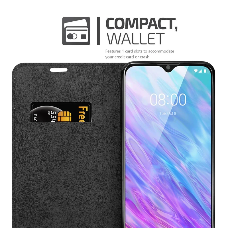 Cadorabo Hülle kompatibel mit ZTE Blade 10 SMART Schutzhülle mit Magnetverschluss, Standfunktion und Kartenfach