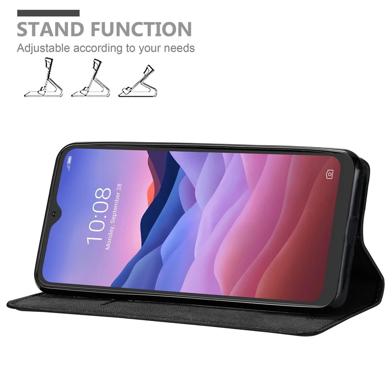 Cadorabo Hülle kompatibel mit ZTE Blade V2020 SMART Schutzhülle mit Magnetverschluss, Standfunktion und Kartenfach