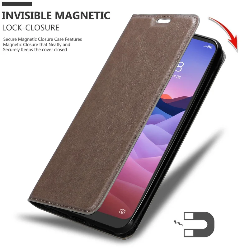 Cadorabo Hülle kompatibel mit ZTE Blade V2020 SMART Schutzhülle mit Magnetverschluss, Standfunktion und Kartenfach