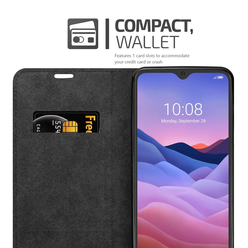 Cadorabo Hülle kompatibel mit ZTE Blade V2020 SMART Schutzhülle mit Magnetverschluss, Standfunktion und Kartenfach