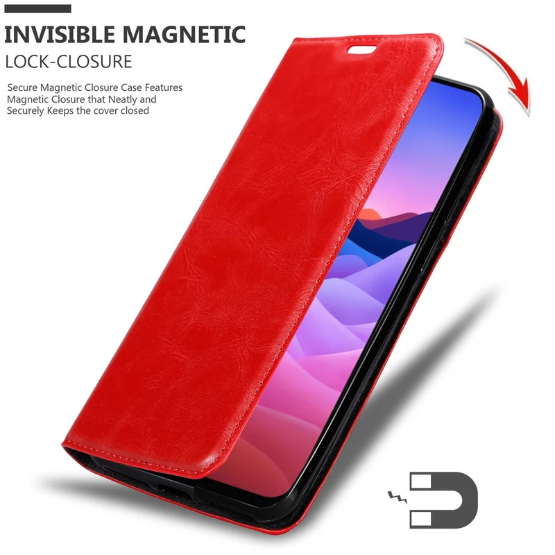 Cadorabo Hülle kompatibel mit ZTE Blade V2020 Schutzhülle mit Magnetverschluss, Standfunktion und Kartenfach