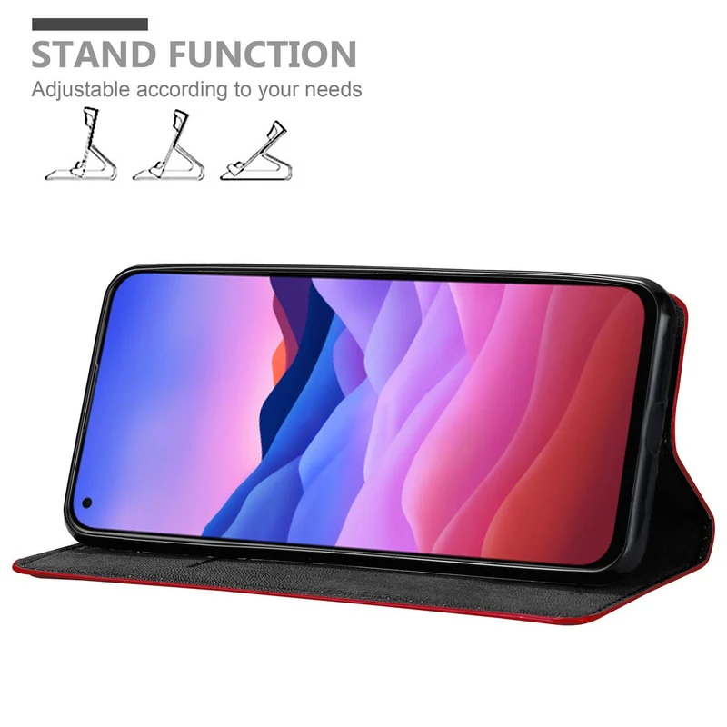 Cadorabo Hülle kompatibel mit ZTE Blade V2020 Schutzhülle mit Magnetverschluss, Standfunktion und Kartenfach