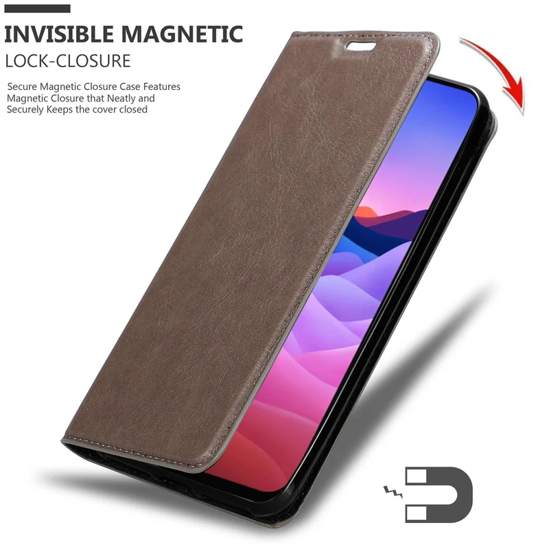 Cadorabo Hülle kompatibel mit ZTE Blade V2020 Schutzhülle mit Magnetverschluss, Standfunktion und Kartenfach
