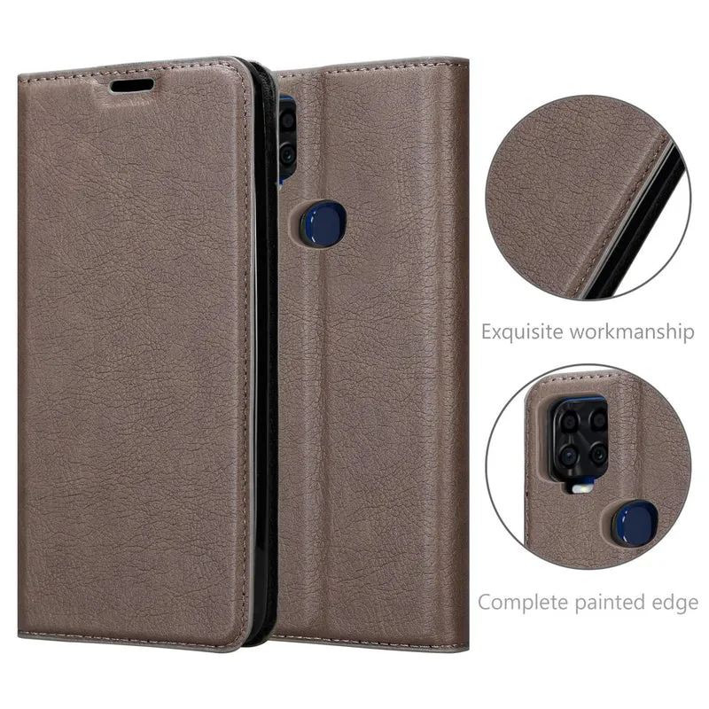 Cadorabo Hülle kompatibel mit ZTE Blade V2020 Schutzhülle mit Magnetverschluss, Standfunktion und Kartenfach