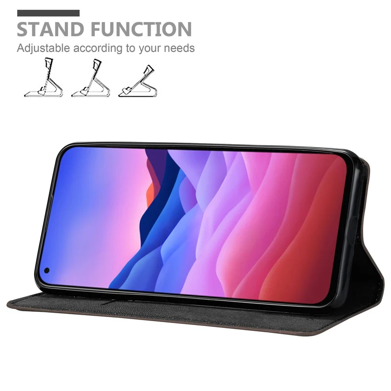 Cadorabo Hülle kompatibel mit ZTE Blade V2020 Schutzhülle mit Magnetverschluss, Standfunktion und Kartenfach