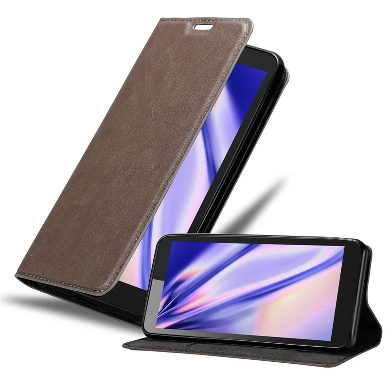 Cadorabo Hülle kompatibel mit ZTE Blade L8 Schutzhülle mit Magnetverschluss, Standfunktion und Kartenfach