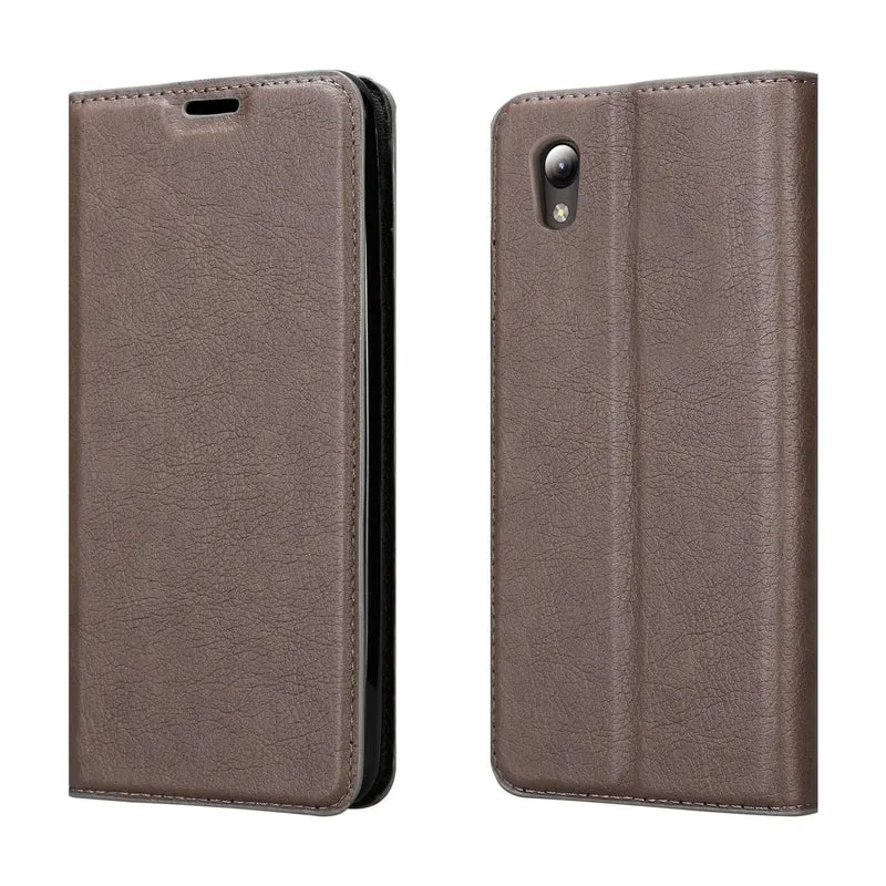 Cadorabo Hülle kompatibel mit ZTE Blade L8 Schutzhülle mit Magnetverschluss, Standfunktion und Kartenfach