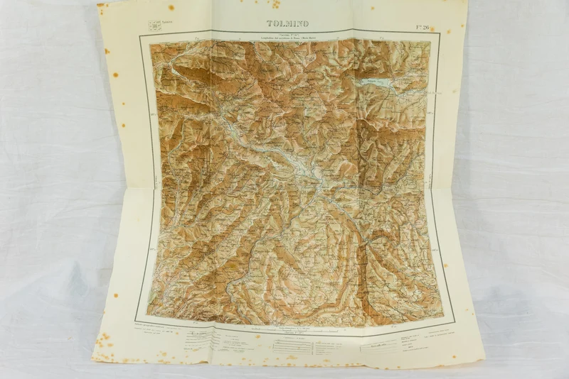 Militärische topographische Karte Tolmin 1943