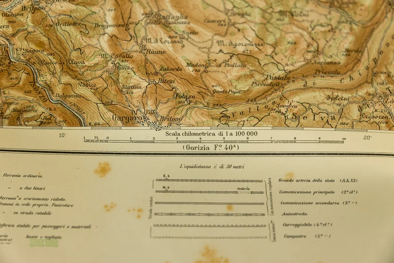Militärische topographische Karte Tolmin 1943