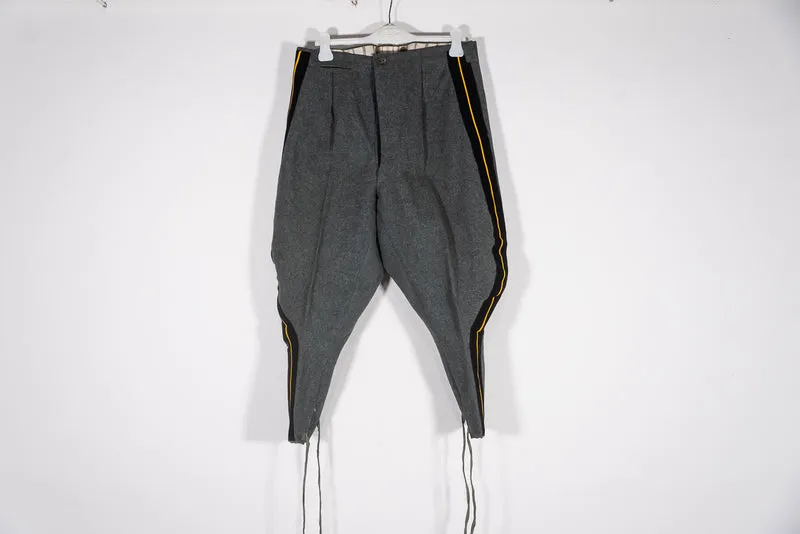 Offiziershose M.34 grau/grünes Tuch