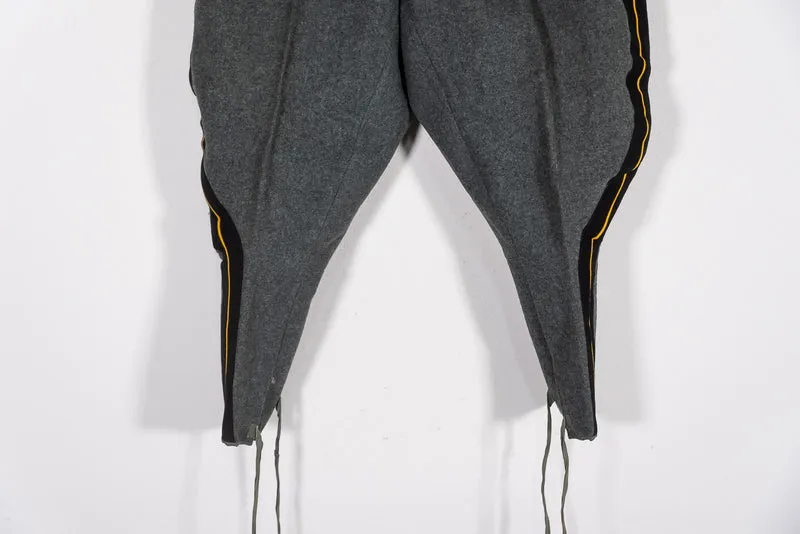Offiziershose M.34 grau/grünes Tuch