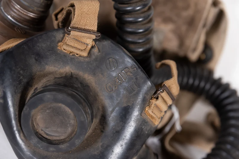 O.41 Rs „optische“ Gasmaske aus dem 2. Weltkrieg