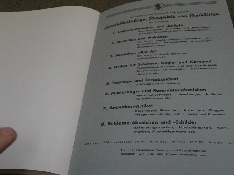 Replica Steinhauer & Luck Katalog 1939