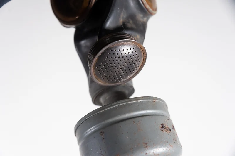 Belgische Gasmaske aus dem 2. Weltkrieg