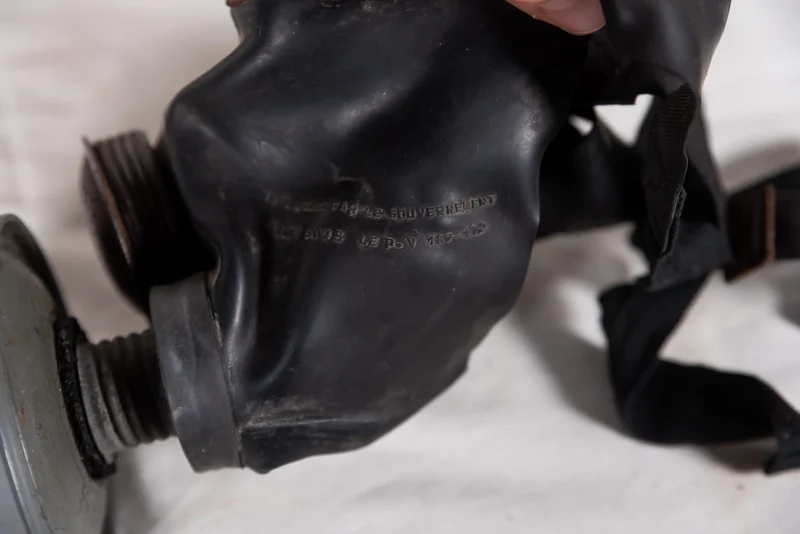 Belgische Gasmaske aus dem 2. Weltkrieg