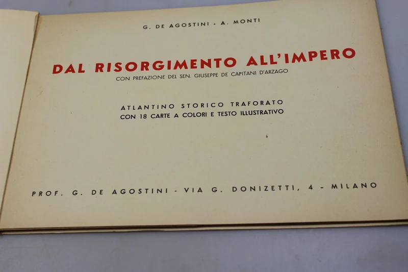 „Vom Risorgimento zum Empire“ „Historischer Atlas“ 1930
