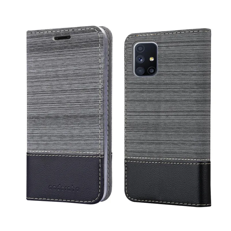 Cadorabo Hülle kompatibel mit Samsung Galaxy M51 Schutzhülle mit Magnetverschluss, Standfunktion und Kartenfach
