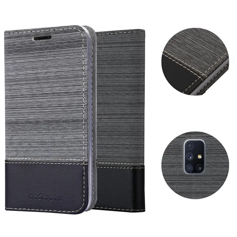 Cadorabo Hülle kompatibel mit Samsung Galaxy M51 Schutzhülle mit Magnetverschluss, Standfunktion und Kartenfach