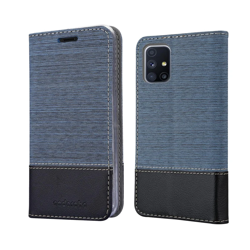 Cadorabo Hülle kompatibel mit Samsung Galaxy M51 Schutzhülle mit Magnetverschluss, Standfunktion und Kartenfach