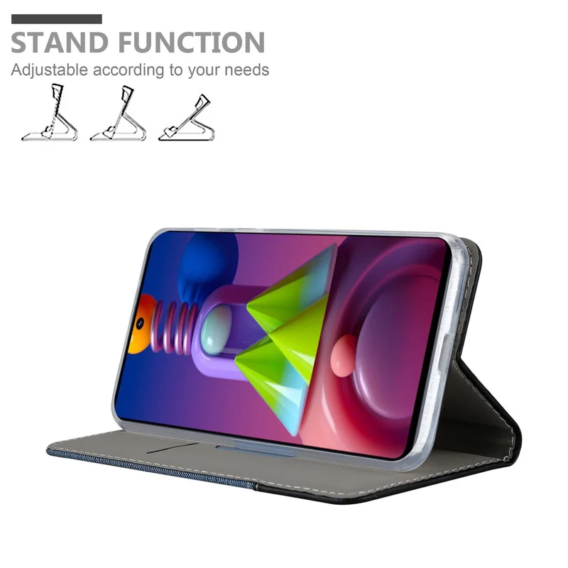 Cadorabo Hülle kompatibel mit Samsung Galaxy M51 Schutzhülle mit Magnetverschluss, Standfunktion und Kartenfach