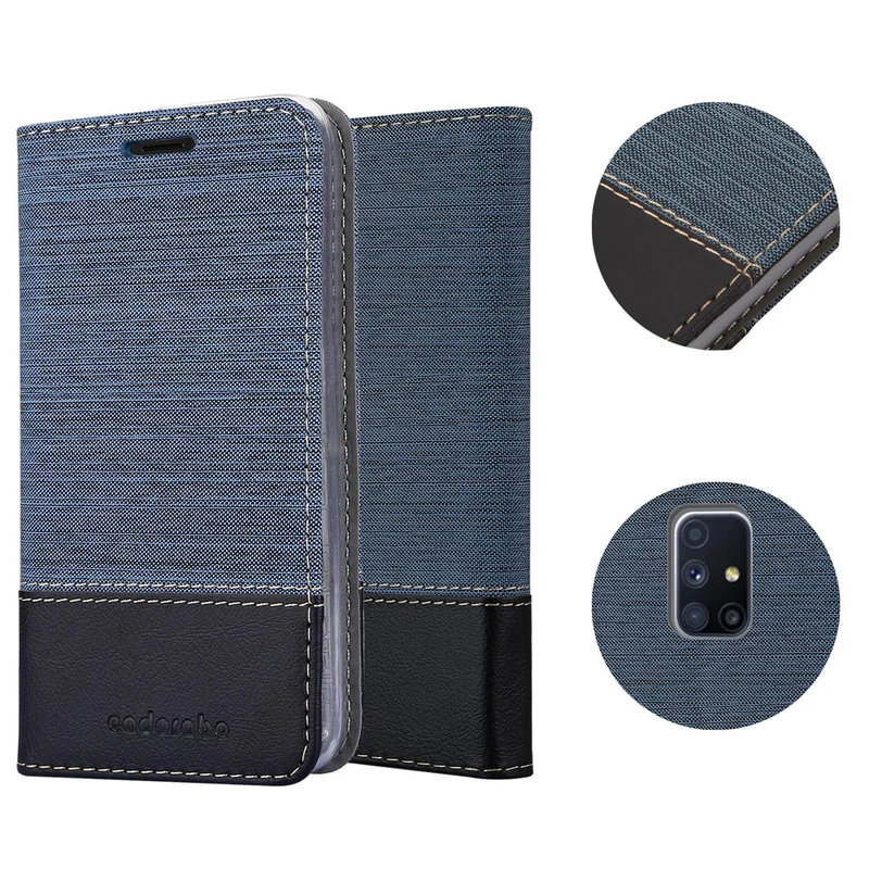 Cadorabo Hülle kompatibel mit Samsung Galaxy M51 Schutzhülle mit Magnetverschluss, Standfunktion und Kartenfach