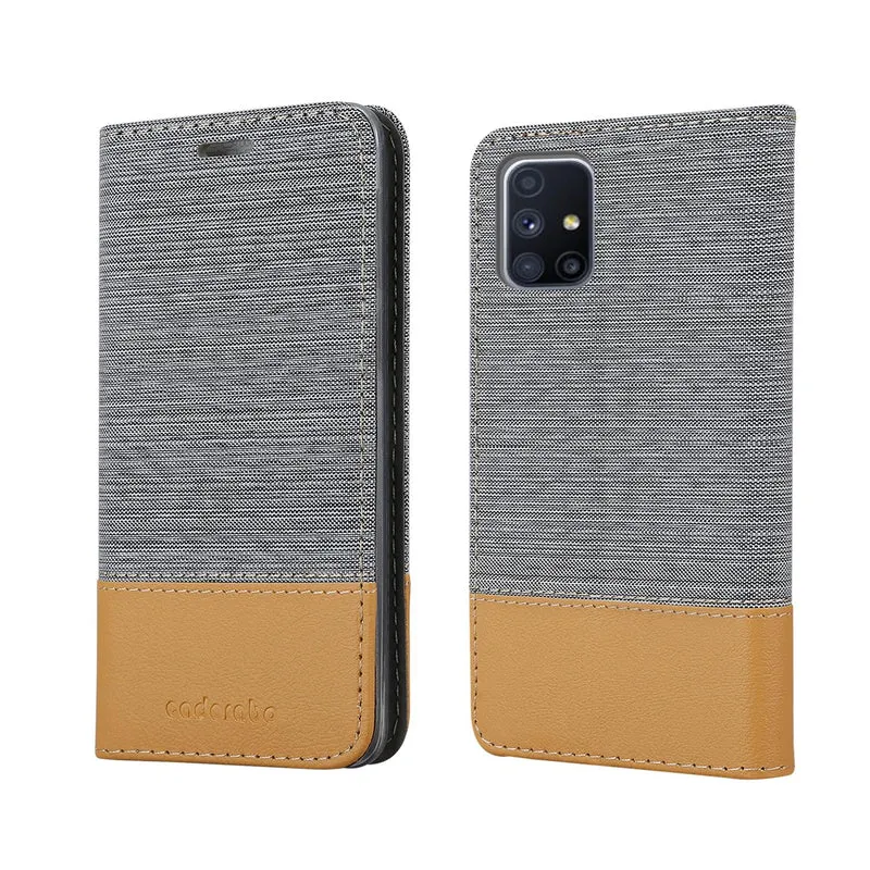 Cadorabo Hülle kompatibel mit Samsung Galaxy M51 Schutzhülle mit Magnetverschluss, Standfunktion und Kartenfach