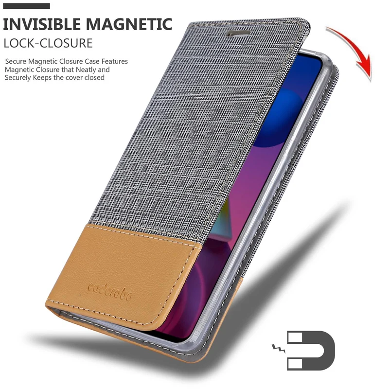 Cadorabo Hülle kompatibel mit Samsung Galaxy M51 Schutzhülle mit Magnetverschluss, Standfunktion und Kartenfach