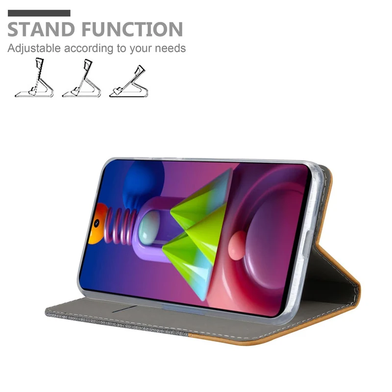 Cadorabo Hülle kompatibel mit Samsung Galaxy M51 Schutzhülle mit Magnetverschluss, Standfunktion und Kartenfach