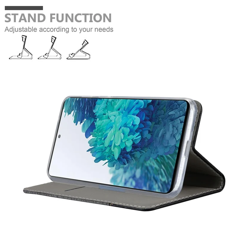Cadorabo Hülle kompatibel mit Samsung Galaxy S20 FE Schutzhülle mit Magnetverschluss, Standfunktion und Kartenfach