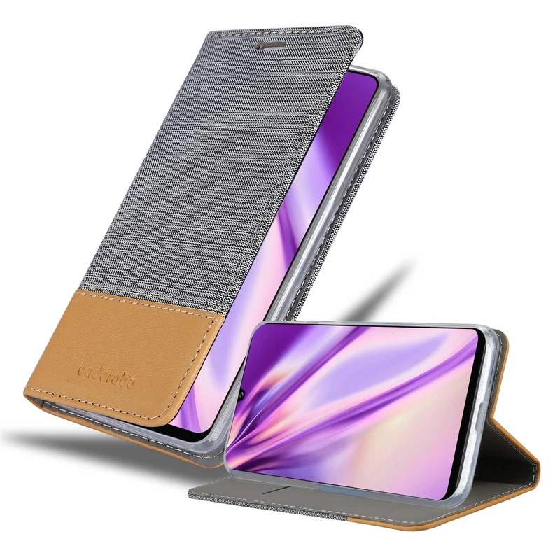 Cadorabo Hülle kompatibel mit Samsung Galaxy A42 4G Schutzhülle mit Magnetverschluss, Standfunktion und Kartenfach