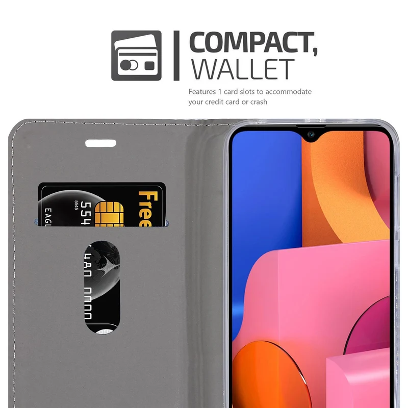 Cadorabo Hülle kompatibel mit Samsung Galaxy A20 / A30 / M10s Schutzhülle mit Magnetverschluss, Standfunktion und Kartenfach
