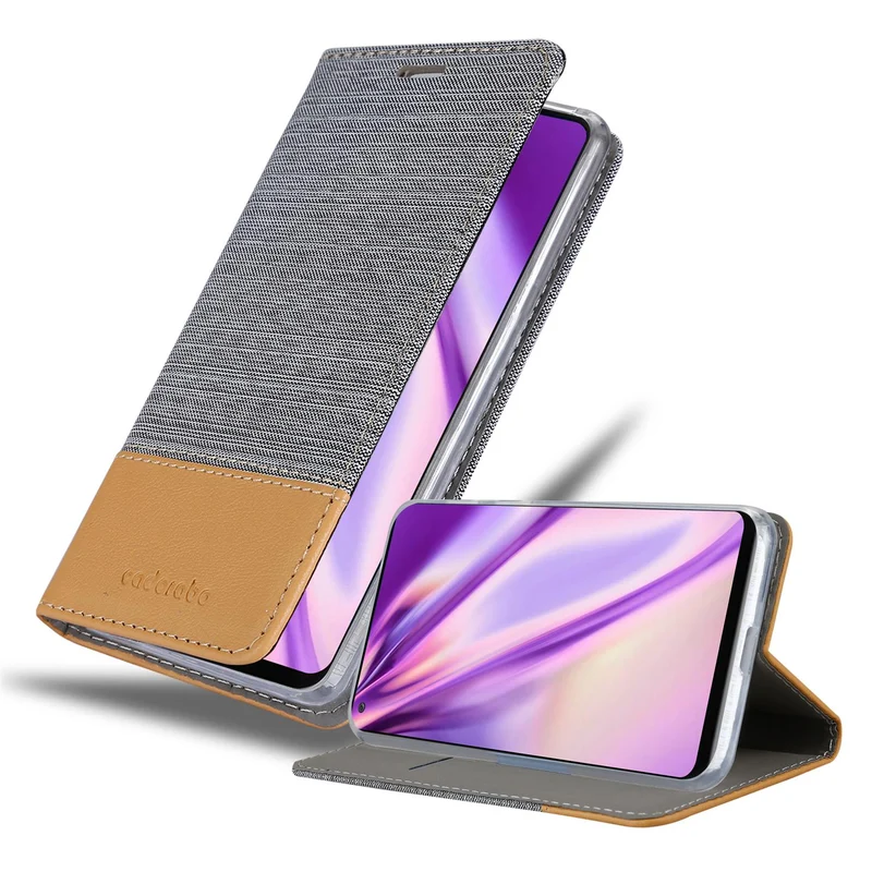 Cadorabo Hülle kompatibel mit Samsung Galaxy A21s Schutzhülle mit Magnetverschluss, Standfunktion und Kartenfach