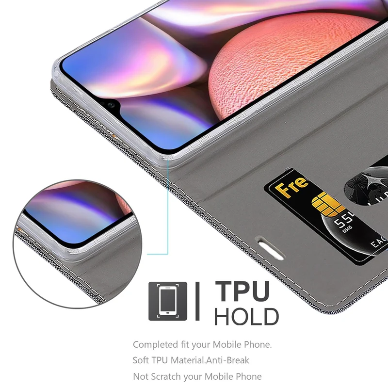 Cadorabo Hülle kompatibel mit Samsung Galaxy A10s / M01s Schutzhülle mit Magnetverschluss, Standfunktion und Kartenfach