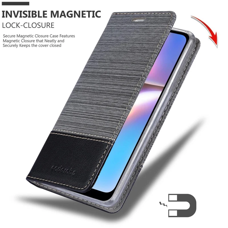 Cadorabo Hülle kompatibel mit Samsung Galaxy A10s / M01s Schutzhülle mit Magnetverschluss, Standfunktion und Kartenfach