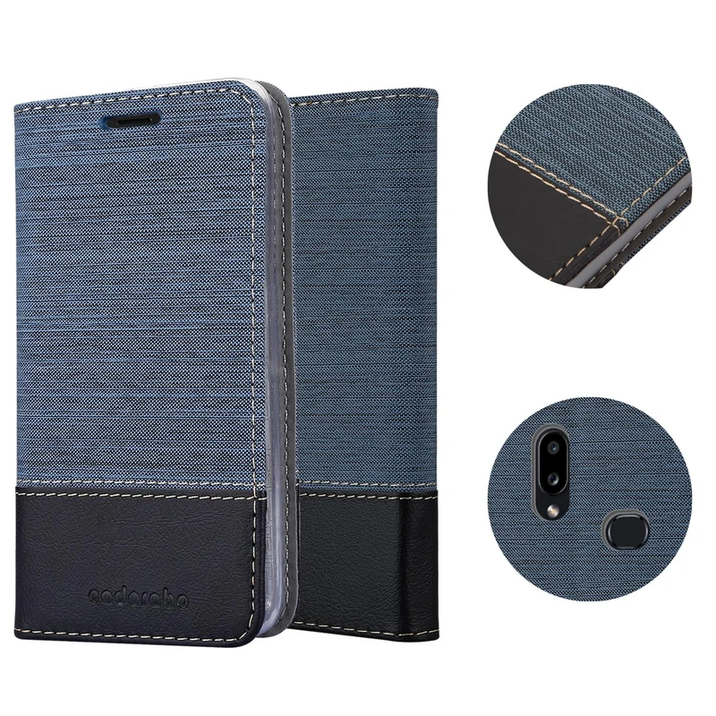 Cadorabo Hülle kompatibel mit Samsung Galaxy A10s / M01s Schutzhülle mit Magnetverschluss, Standfunktion und Kartenfach