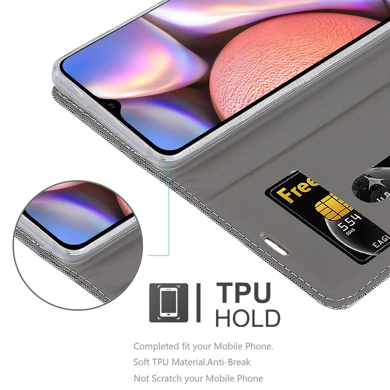 Cadorabo Hülle kompatibel mit Samsung Galaxy A10s / M01s Schutzhülle mit Magnetverschluss, Standfunktion und Kartenfach
