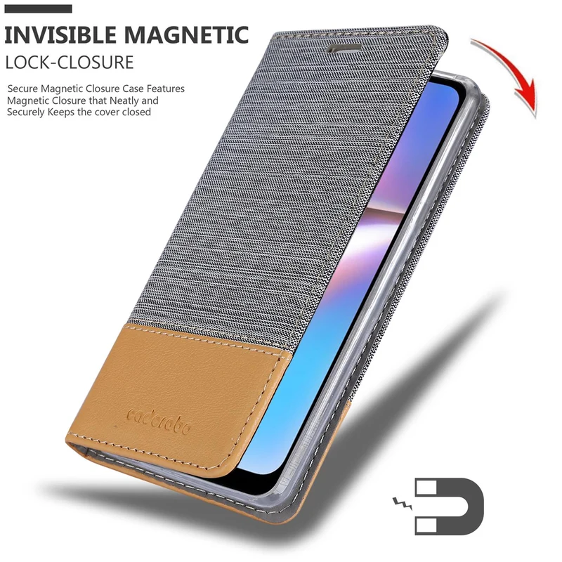 Cadorabo Hülle kompatibel mit Samsung Galaxy A10s / M01s Schutzhülle mit Magnetverschluss, Standfunktion und Kartenfach