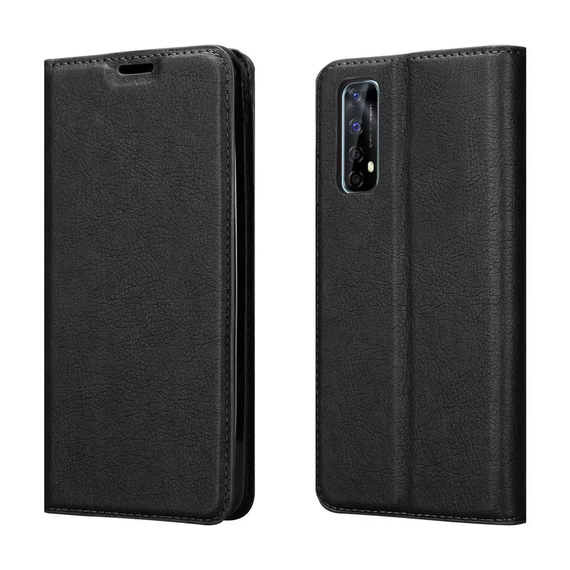 Cadorabo Hülle kompatibel mit Oppo Realme 7 Schutzhülle mit Magnetverschluss, Standfunktion und Kartenfach