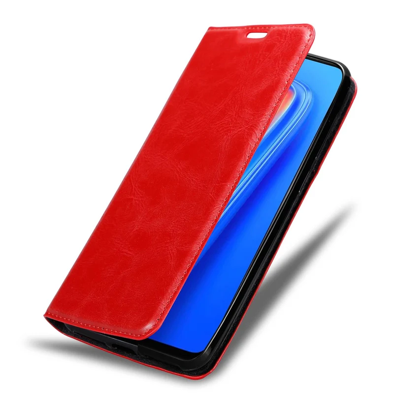 Cadorabo Hülle kompatibel mit Oppo Realme 7 Schutzhülle mit Magnetverschluss, Standfunktion und Kartenfach