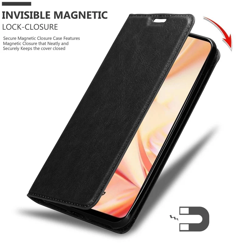 Cadorabo Hülle kompatibel mit Oppo FIND X2 LITE Schutzhülle mit Magnetverschluss, Standfunktion und Kartenfach