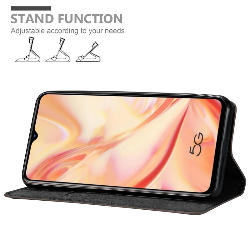 Cadorabo Hülle kompatibel mit Oppo FIND X2 LITE Schutzhülle mit Magnetverschluss, Standfunktion und Kartenfach