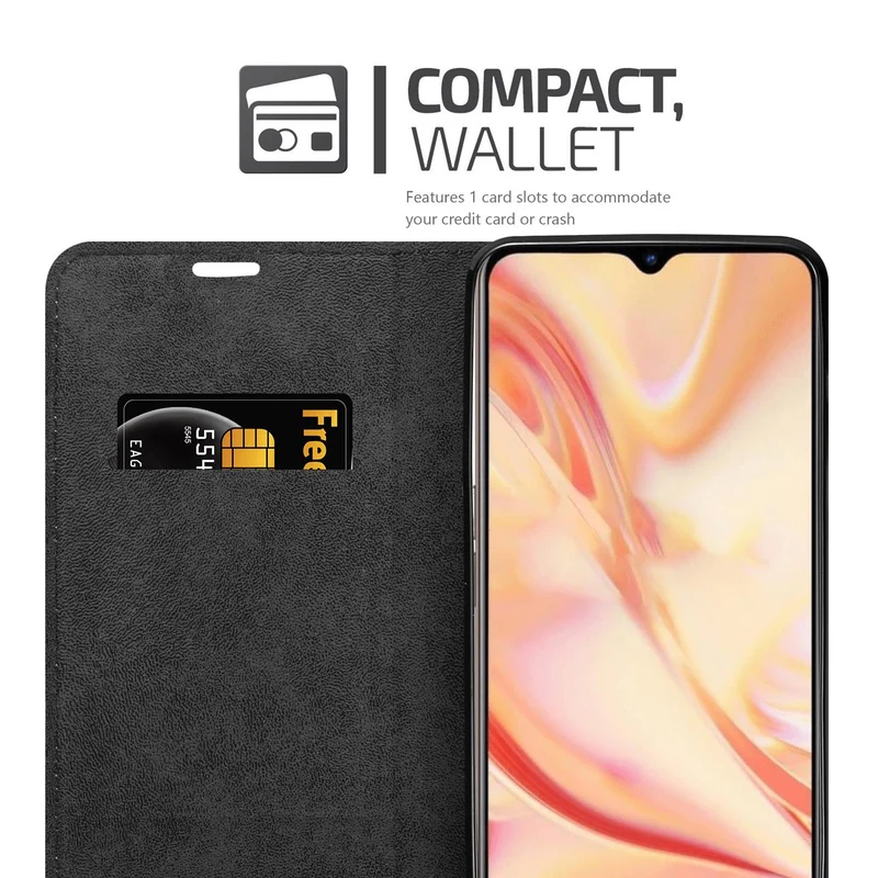 Cadorabo Hülle kompatibel mit Oppo FIND X2 LITE Schutzhülle mit Magnetverschluss, Standfunktion und Kartenfach